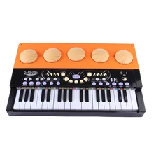 37 Keys Mini Wooden Vertical Piano Grand Musical Instrument Early Music Education Toys For Children- Black
