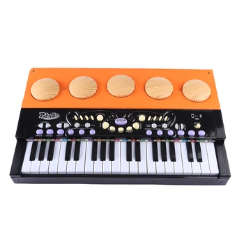 

37 Keys Mini Wooden Vertical Piano Grand Musical Instrument Early Music Education Toys For Children - Black