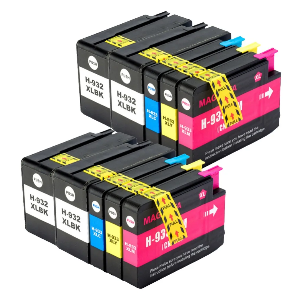 Картридж для принтера HP Officejet 6100 6600 6700 7110 7610 7612|hp 933 cartridge|hp cartridge 933hp 932xl |