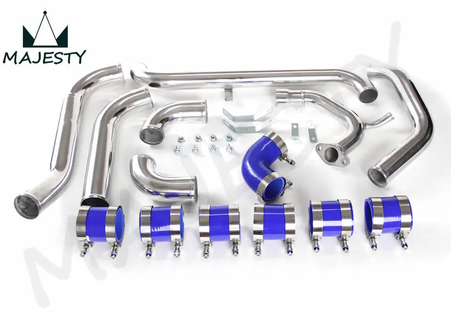 

FRONT MOUNT INTERCOOLER PIPE KIT PIPING KIT FOR STARLET GLANZA EP91 EP82 BLUE SIZE 60*24*18.5
