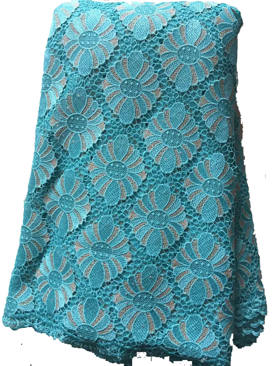 

2017 Hot selling African george lace fabric , top quality French lace fabric for wedding dress! WDP-2