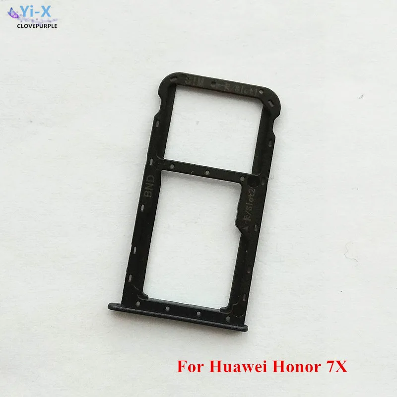 

1PCS Black/Gold/Blue SIM Card Tray Slot Holder Micro SD Card Slot Holder Adapter for Huawei Honor 7X