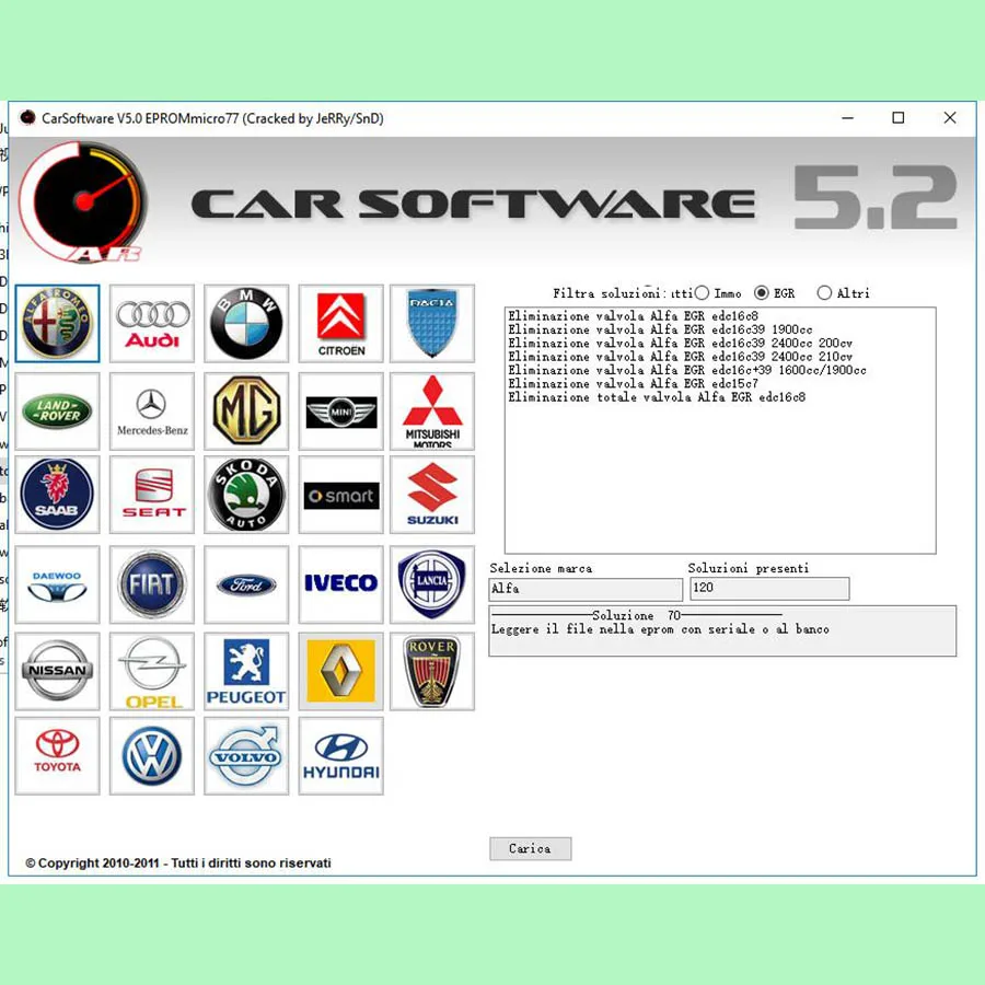 Автомобильное программное обеспечение V5.2 EPROMmicro77 активация CarSoftware 5 2 (Immo Off EGR и Hot