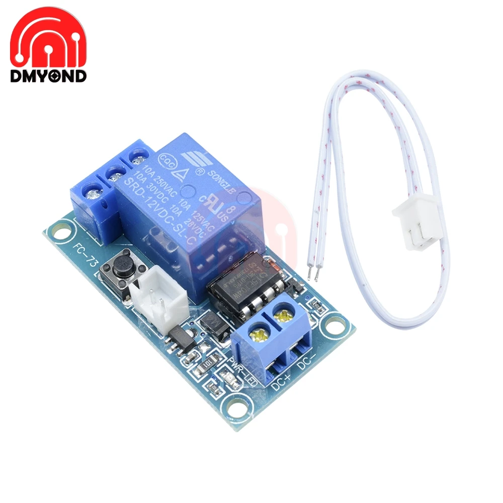 

DC 12V 1 Channel 1CH One Way Latching Relay Module Board with Touch Bistable Switch MCU Control Controller Diy Electronic