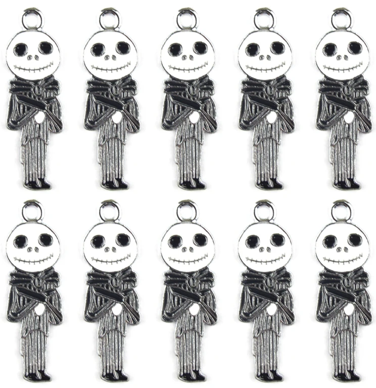 

New 20 Pcs The Nightmare Before Christmas Jack Metal Charm Pendants Jewelry Making D61