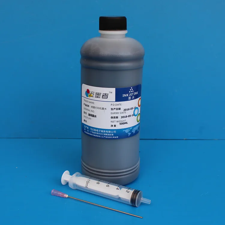 Economici 500ML universale Compatibile Cartucce di Inchiostro Refill nero per Lexmark HP Canon Samsung Epson Dell Brother A Getto D inchiostro Della Stampante Piastra Chiave