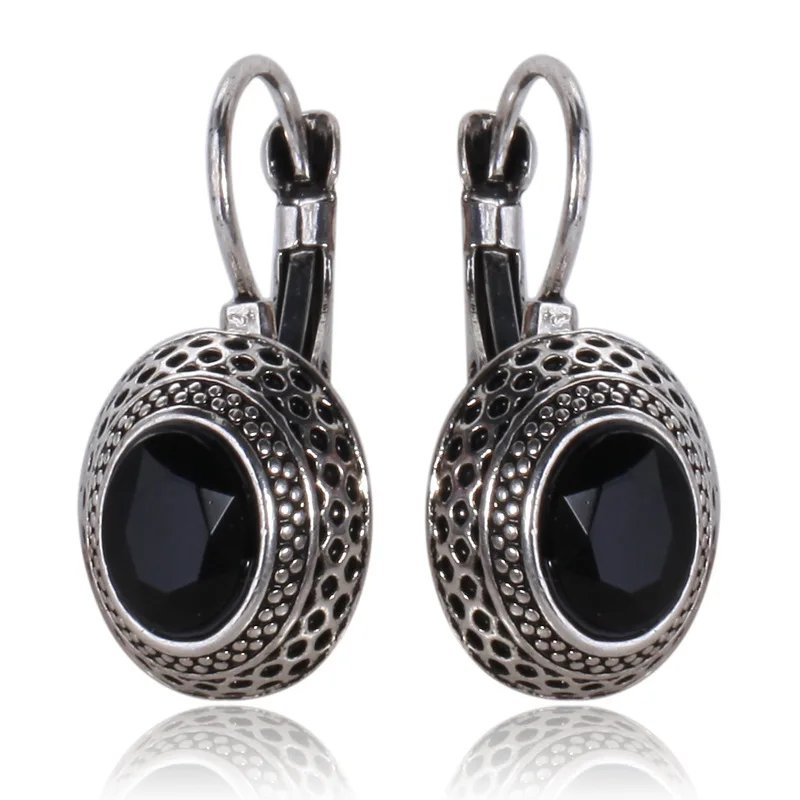 

Boho Antique Gold Silver Color Clip Earrings Ethnic Gypsy Personalized Cuff Earring For Women Ear Jewelry G