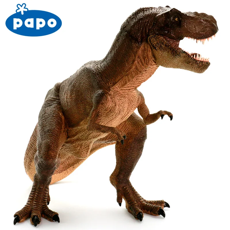 Papo Tyrannosaurus rex Имитация Динозавра Модель Коллекция в музее мир Юрского периода древние создания детские игрушки