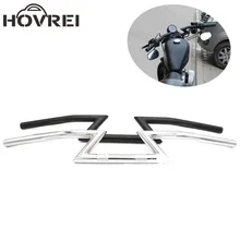 Универсальный 7/" 22 мм Мотоцикл Черный Хром Винтаж Z Руль управления для мотоциклов стойка руля Honda Suzuki Chopper Bobber harley