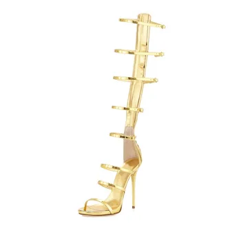 THEMOST Woman Gladiator Sandals Summer Style Fashion Sexy High Heels Sandals Party Shoes women Thin heels Zipper Sandalias Muje