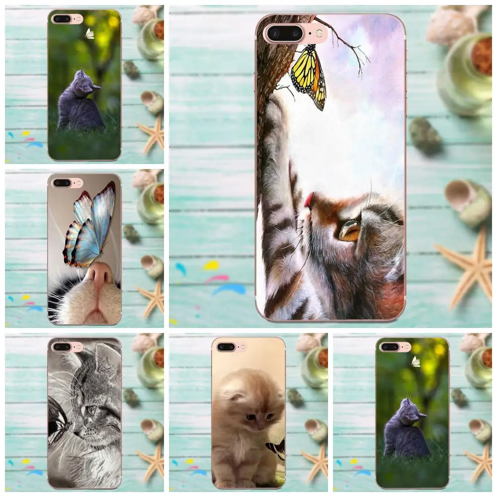 

For LG Nexus 5 5X G2 G3 mini spirit G4 G5 G6 K4 K7 K8 K10 2017 V10 V20 V30 Stylus Cute Phone Cases Butterfly Cat