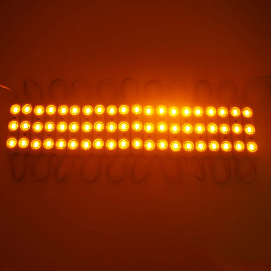 20 шт. 5730 СВЕТОДИОДНЫЙ модуль рекламы знак освещения DC12V 3 светодиодный s Водонепроницаемый Подсветка Billboard Свет лампы теплый белый красный зеленый синий