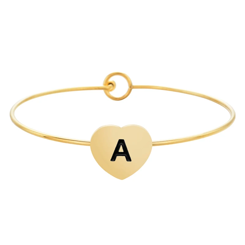 

KEORMA Dainty Initial Letter Bracelet Stainless Steel Custom Name pendant Bracelets Women Personalized Jewelry Bridesmaid Gift