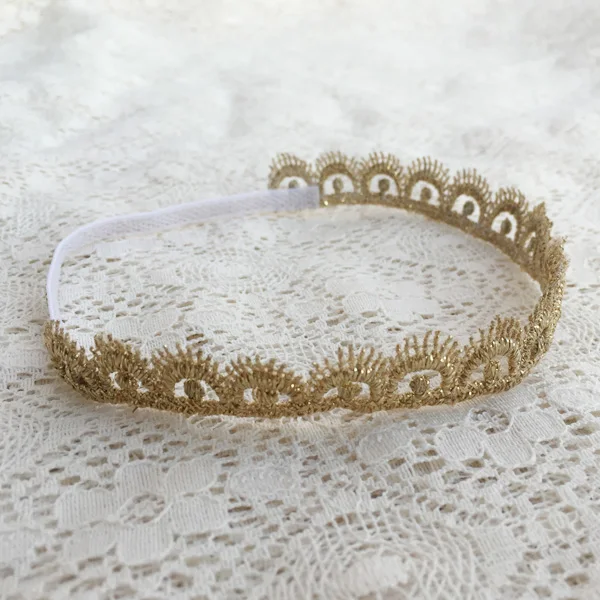 

Free Shipping Newbaby Crown Lace Headband Photo Prop