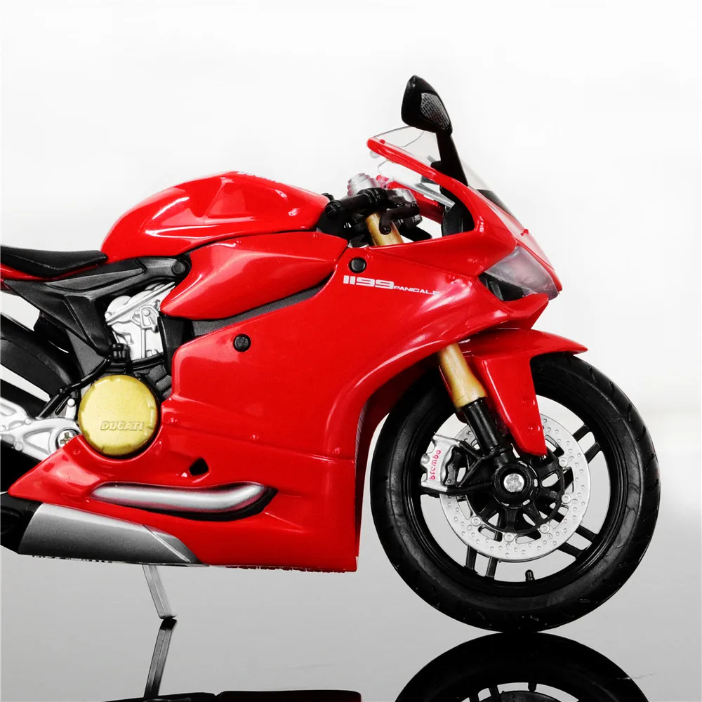 Литой металлический бак DUCATI 1199 масштаб 1:12 гоночный мотоцикл мини модели