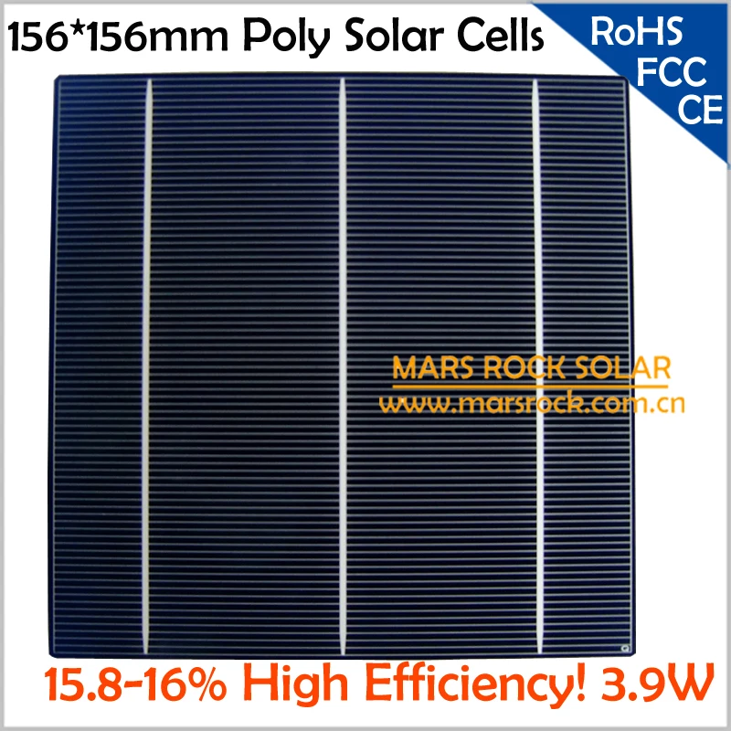 1000 шт/партия 3,9 Вт 0,5 в 156 мм поликристаллический солнечный элемент(3 шипа), 16% эффективность, Ups, DHL, FedEx, TNT, EMS