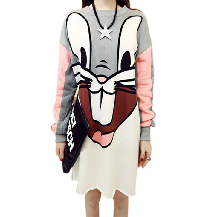 Euro Bugs Bunny Long Hoodie Sweatshirt 