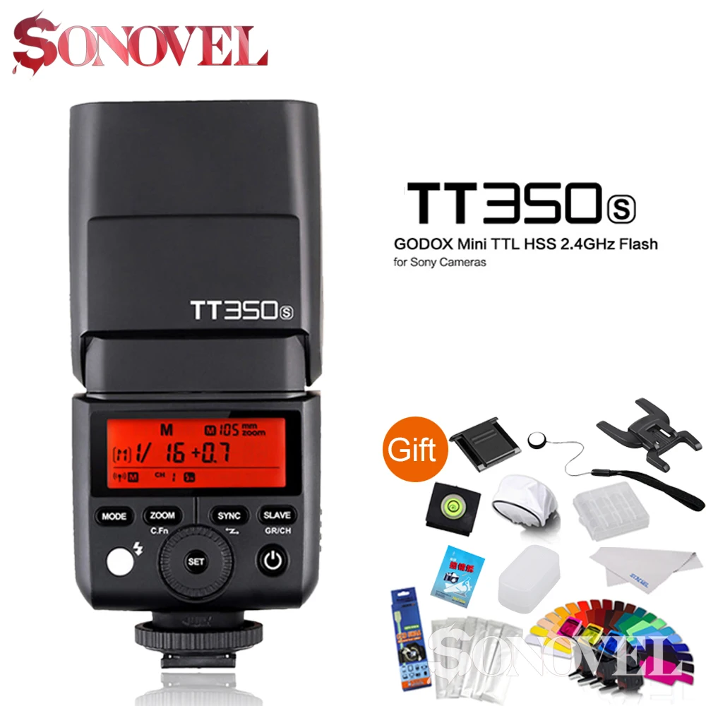 

Godox Mini Camera Flash Speedlite TT350S Camera Flash TTL HSS GN36 for Sony Mirrorless DSLR Camera