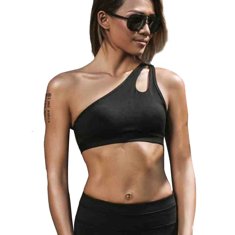 off shoulder sports bra