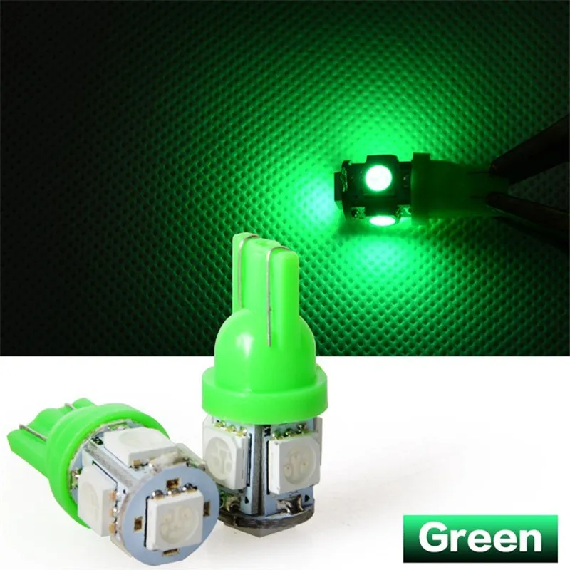 2PCS Wholesale Auto Led Lights T10 5SMD 5050 Auto Led Lights T10 Led Car Lights 5smd  Xenon LED Side Light Wedge Bulb15