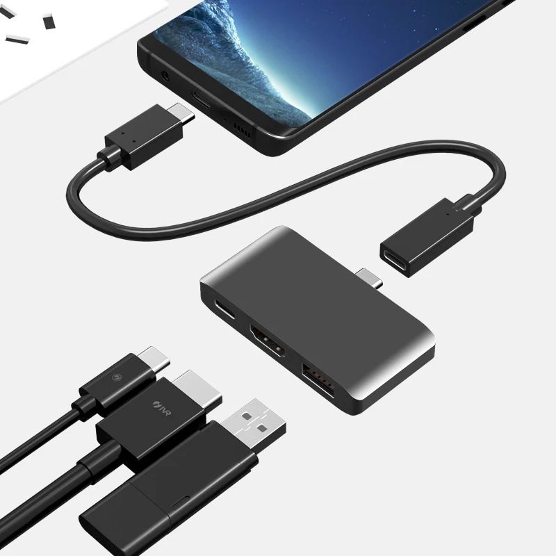 Концентратор USB Type C Dex док-станция для samsung Galaxy Note 8 S8 S9 S8+ S9+ rend переключатель huawei P20 Mate10 MacBook pro