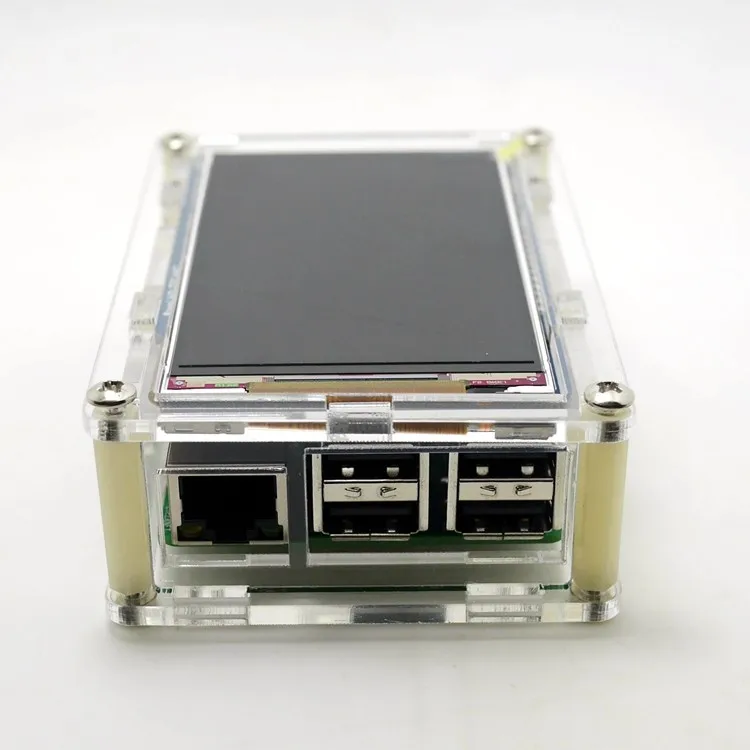 UGEEK Raspberry Pi High PPI 3,5 дюймов 800*480 TFT экран+ акриловый чехол Комплект для Raspberry Pi 3B 3B+ 2B B+ | поддержка IR | Kali