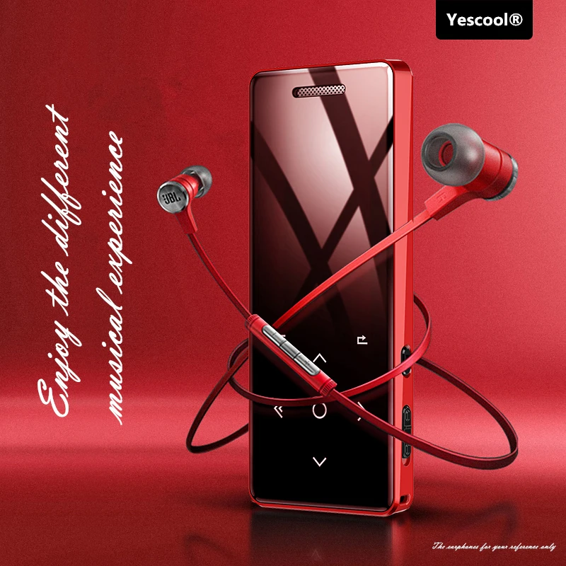 Музыкальный mp3 плеер Yescool X5 с Bluetooth Hi Fi спортивный Flac FM радио диктофоном видео