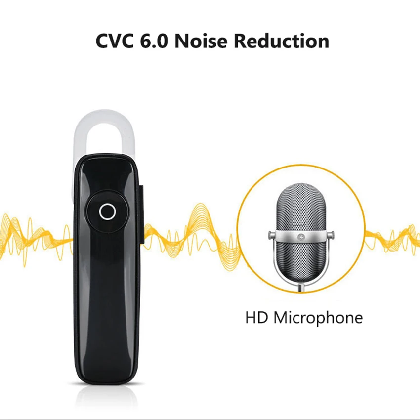 Гарнитура Bluetooth M165 мини 4 2 Беспроводной одностороннее Hands free с микрофоном в ухе