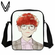VEEVANV Корейская звезда женские сумки-почтальонки с рисунком для подростков девочек GD вентиляторы лучший подарок школьные маленькие сумки модные мужские сумки через плечо