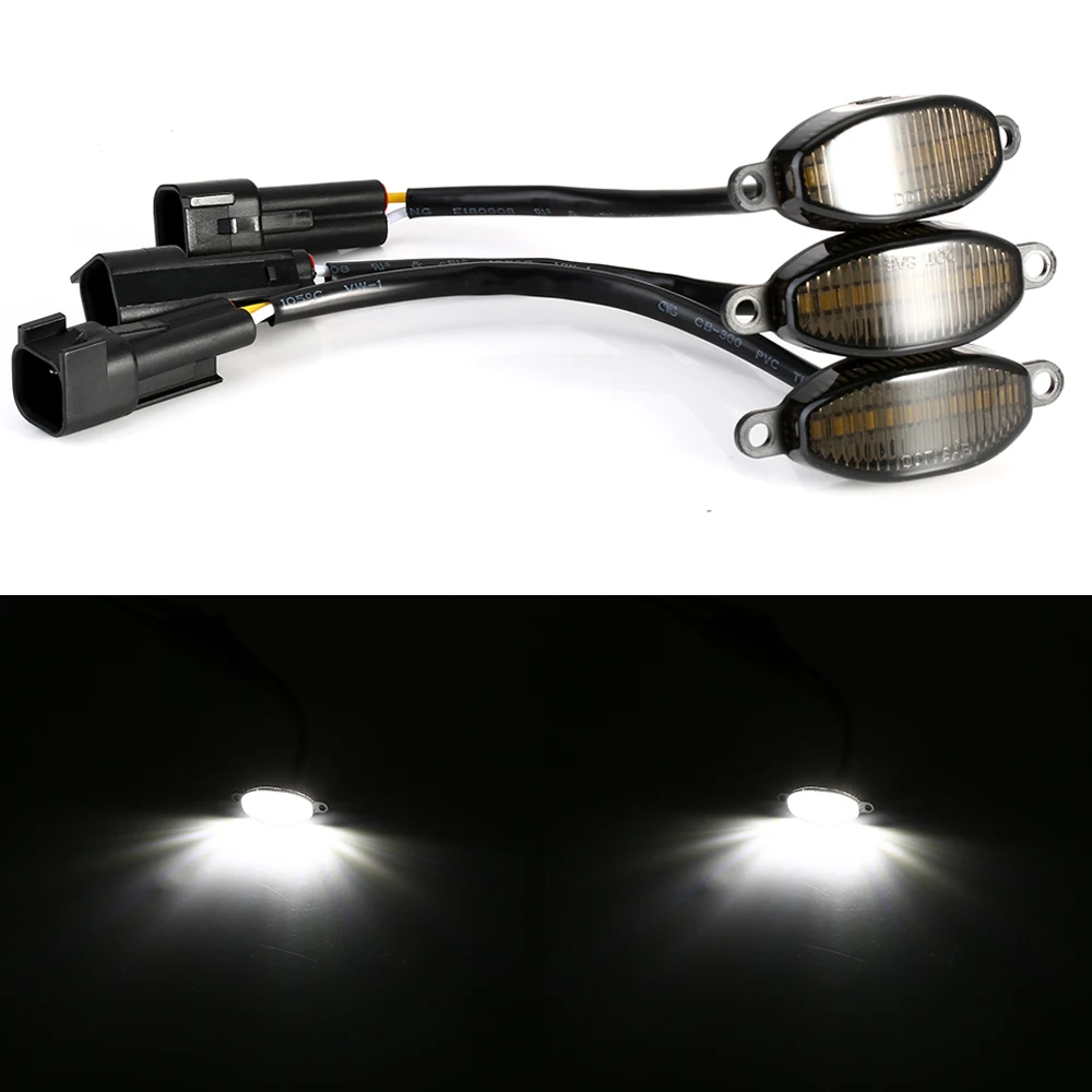 

3pcs For Ford Raptor Amber Smoked Lens LED Grille DRL Day Running Lights Fog Lamp 2010 2011 2012 2013 2014 2015 2016 2017 2018