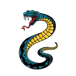 Cobra Sticker Vinyl Car Laptop Decals Decorative Accessories Car Accessories Cold-blooded Animals