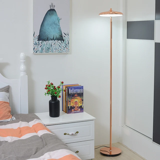rose gold free standing lamp