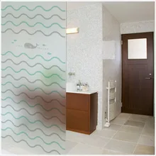 Оконная пленка на заказ, статическая стеклянная пленка для ванной комнаты, балкона, наклейки на окна, Кит, окна, декорированные дельфином, стеклянная наклейка