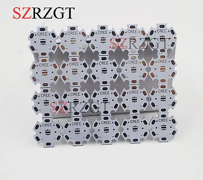 

25pc x CREE XPE XPG 1W 3W 5W LED PCB Alu 20mm Star base plate Circuit board DIY