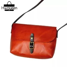 Япония, Корея, дизайнерский цвет, натуральная коровья кожа, женский красный Средний кошелек с клапаном, Женская коричневая сумка через плечо