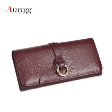 

Women Wallets Genuine Leather Wallet Female Purse Long Coin Purses Holders Ladies Wallet Hasp Fashion Womens Wallets And Purses