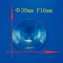 2 шт. 30 мм небольшой круглый оптический PMMA пластик Солнечный френель Condense фокусное расстояние 16 мм плоский увеличитель проектора, солнечный концентратор