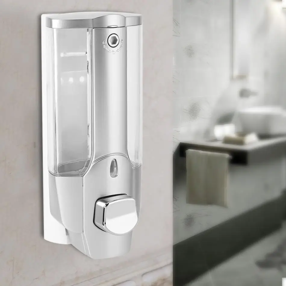 

350ML Liquid Soap Dispenser Wall Mount Sanitizer Dispensador for Bathroom/ Kitchen Hand Soap Dispensers Accessories Holder
