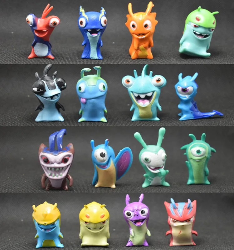 

16pcs/set Slugterra Action Figures Toys Anime Cartoon Slugterra Toys Slugs Children Kids Gift 4.5-5cm