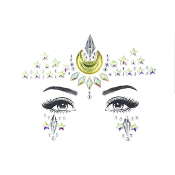 

Temporary Rhinestone Glitter Tattoo Stickers Face Jewels Gems Festival Party Makeup Body Jewels Flash Fake Temporary Tattoos