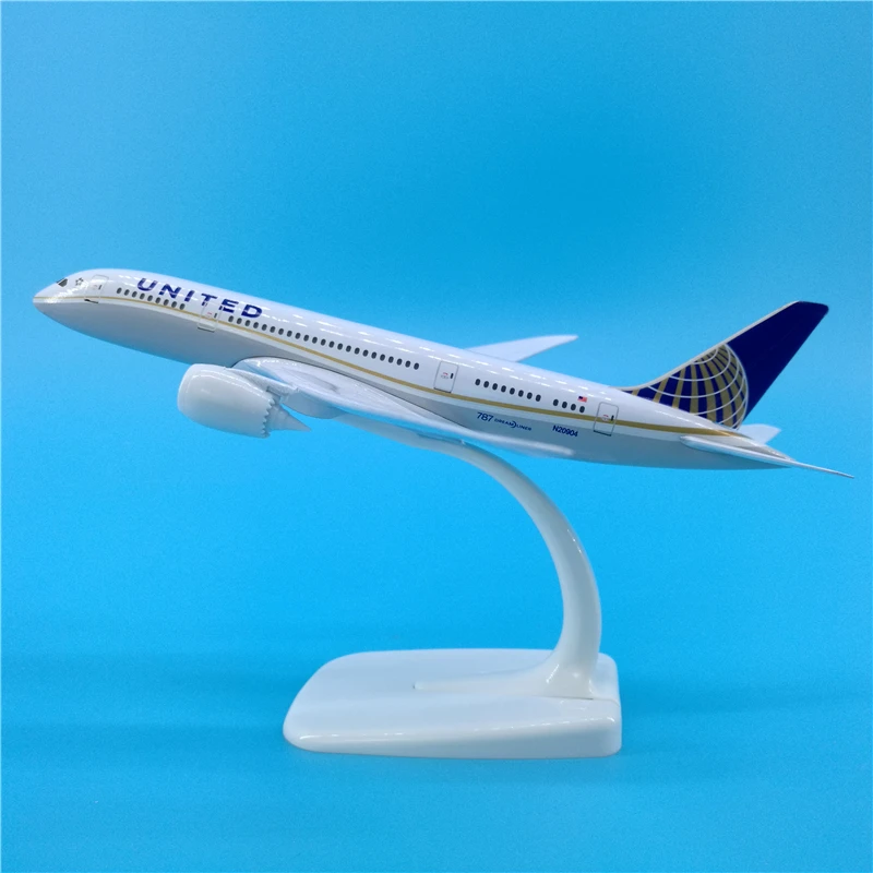 20 см B787 Юнайтед самолет модель Америка Соединенные Штаты Boeing 787 Airbus Airways металлический авиационный самолет модель Путешествия сувенир