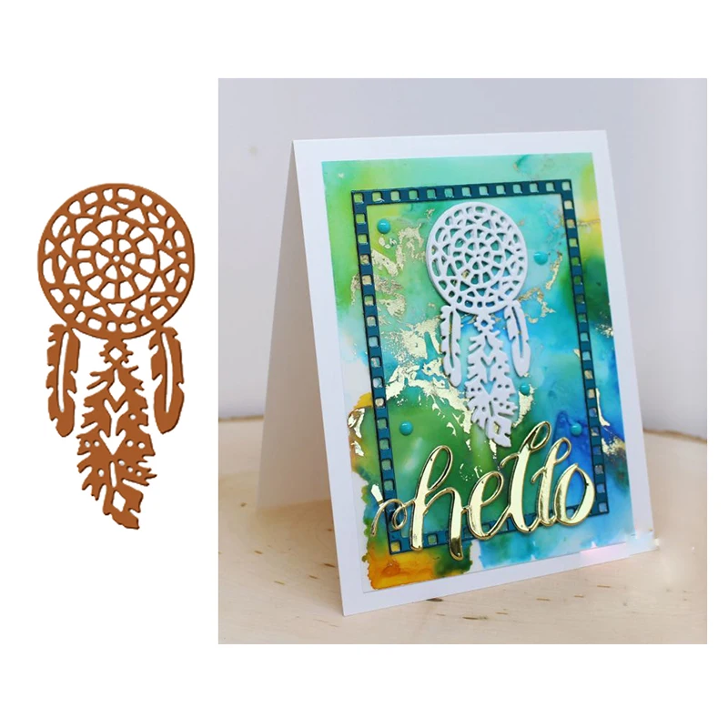 

Dream Catcher Metal Cutting Dies Stencils for DIY Scrapbooking Album Stamp Card Embossing New 2019 Die Cut