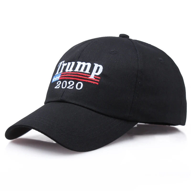 Повседневные шляпы для отдыха, регулируемая летняя бейсболка MAGA Trump в американском стиле, однотонная бейсболка черного цвета - Цвет: Black