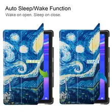 Цветной чехол с принтом для huawei mediapad M6 10,8 Магнитный чехол для huawei mediapad M6 10," PRO SCM-AL09/W09 чехол для планшета