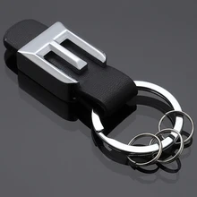 1 шт. 3D Металл+ кожаный ремешок брелок для ключей высокое качество для Mercedes Benz 75*21*11 мм брелок стиль украшения