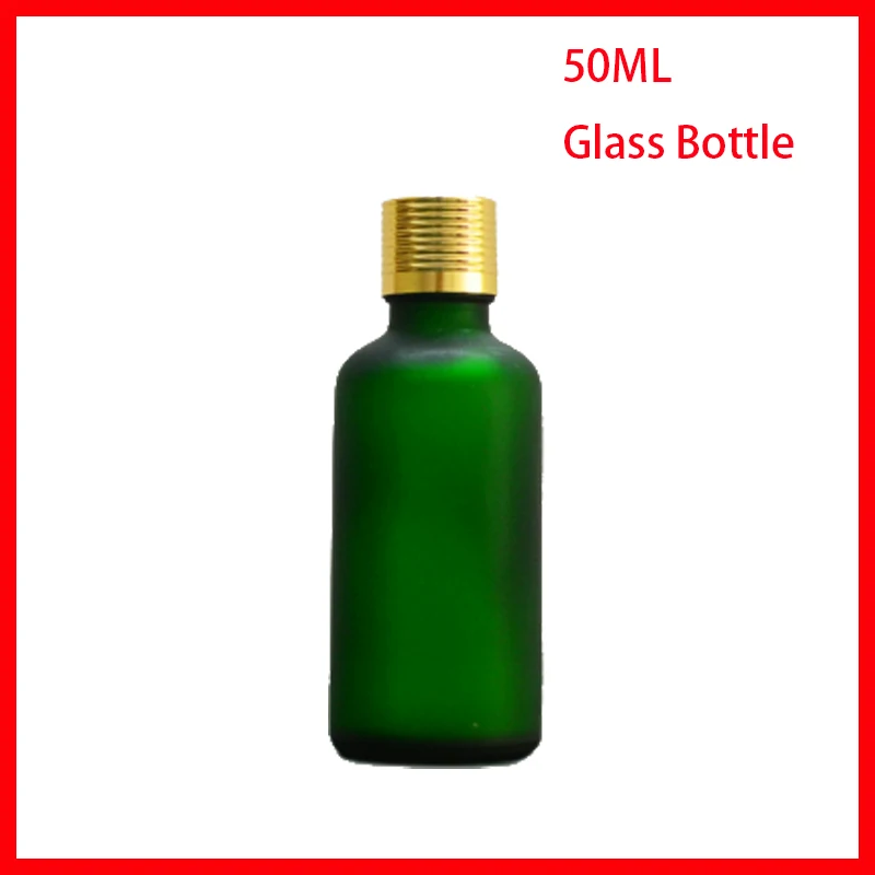 Download Aliexpress.com : Buy 50ML Green Frosted Glass Bottles Essential oil Bottle With gold Screw Cap ...