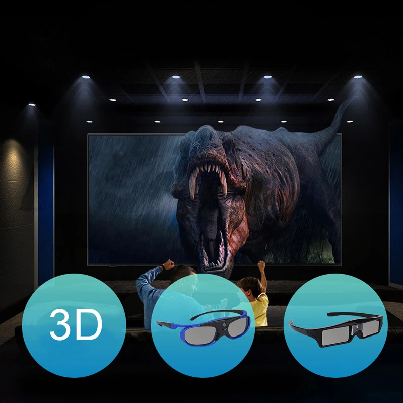 Проектор Everycom аксессуар активный затвор 3D стекло для часы взрослых вверх вниз
