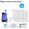 Promoción Light-Switch SONOFF Alexa Smart Home Wifi Rf/voice/app-control with Border T2US Wall 0KRX0lle