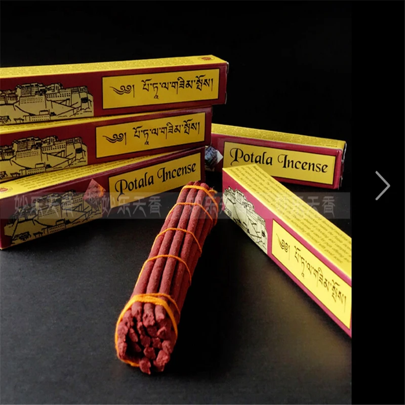 25 см potala тибетские благовония чисто руки из высоко ароматизированных лекарственных трав, ручной работы тибетские благовония палочки