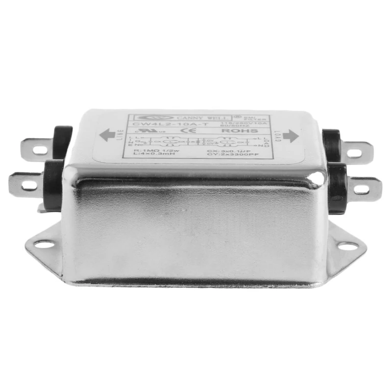 

Power EMI Filter CW4L2-10A-T Monophasic Enhanced AC 220V 50/60 HZ